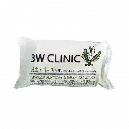 3W Clinic водоросли мыло 150г