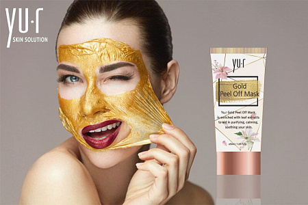 Yu.r золотая маска-плёнка для лица 50мл