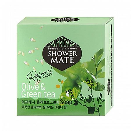 Shower Mate оливки и зеленый чай мыло 100г