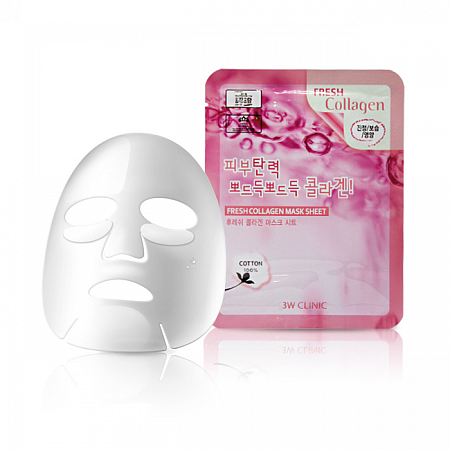 3W Clinic коллаген маска для лица